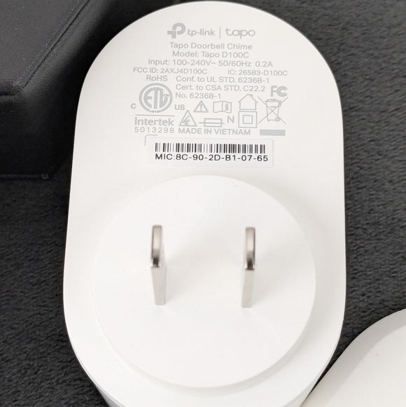 Kasa KD110 2K Smart doorbell w/ new chime, Hardwired 1080p HD 128GB max, tp-link - Picture 4 of 5